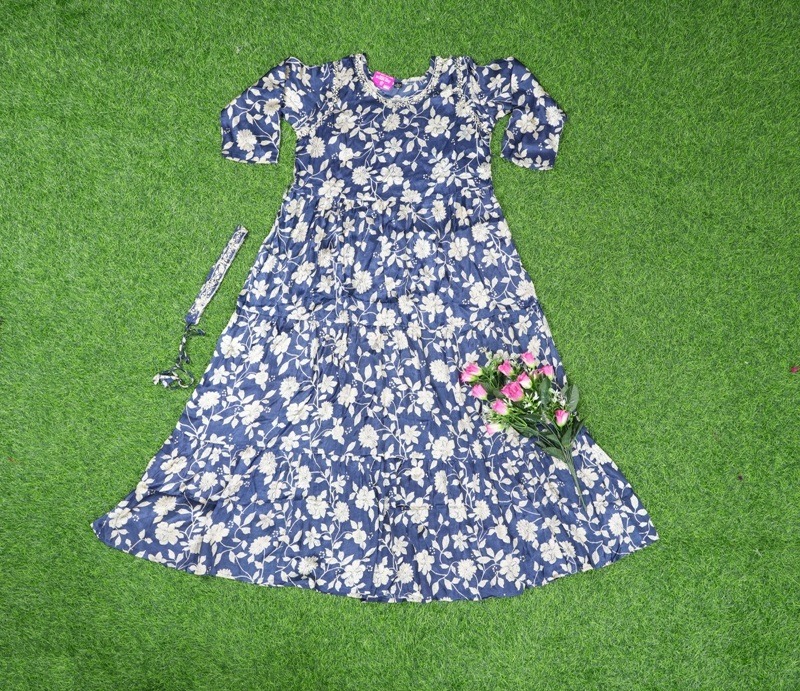New stylish floral Baby Girls Dress Frocks 6-12 Months-thanhphatduhoc.com.vn